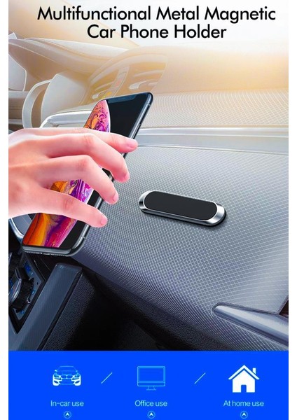 JX-007 Gümüş Çok Amaçlı Magnetic Car Holder Araç Içi Telefon Tutucu modelleri
