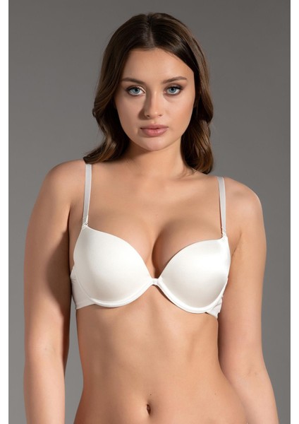 Kadın Push-Up Çift Dolgulu Beyaz Sütyen 33703501