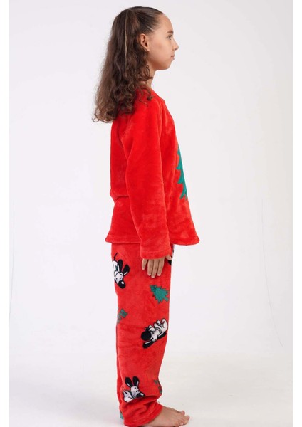 Kız Çocuk Welsoft Kırmzı Pijama Takım C3T0N4O023