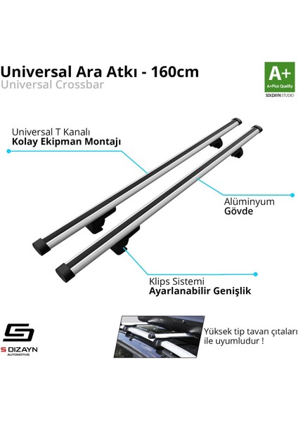 S-Dizayn Universal Standart Model Ara Atkı 160 cm
