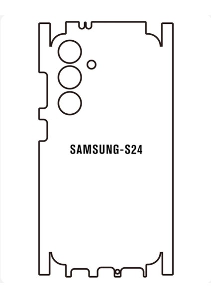 Galaxy S24 Uyumlu Ön+Arka Full Body Şeffaf Ultra Koruyucu Nano Jelatin