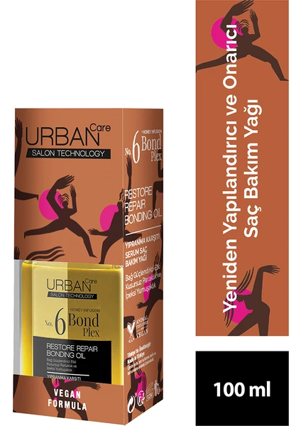 Urban Care No.6 Bond Plex Restore Repair Yıpranma Karşıtı Serum Saç Bakım Yağı 100 ml - Vegan