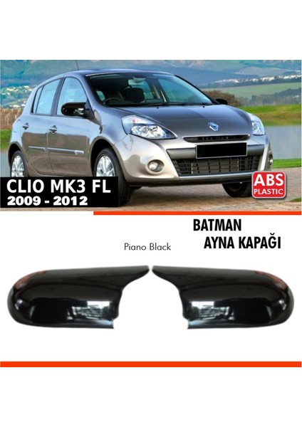 Renault Clio 3 Batman Yarasa Ayna Kapağı 2009-2012 Makyajlı Kasa Uyumlu