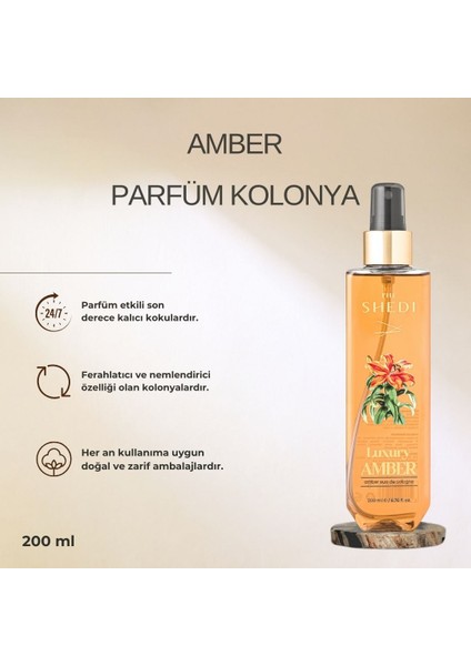 The Shedi Luxury Amber Parfüm Kolonya 200 Ml