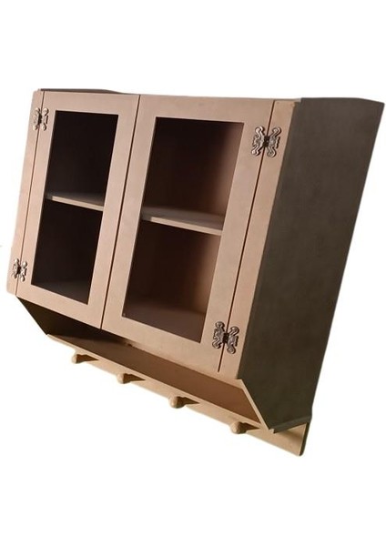 Hobi Adn Model 90350 Terek Dolap Iki Kapaklı Kupalıklı Ahşap Mdf Ham El Yapım modelleri