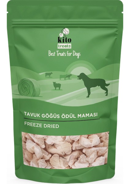 Freeze Dried Tavuk Göğüs Ödül Maması 30 gr (Köpekler Için)