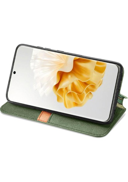 Huawei P60 Pro Kılıf Cüzdan Fonksiyonu Için Kılıf Zarif Iş (Yurt Dışından)