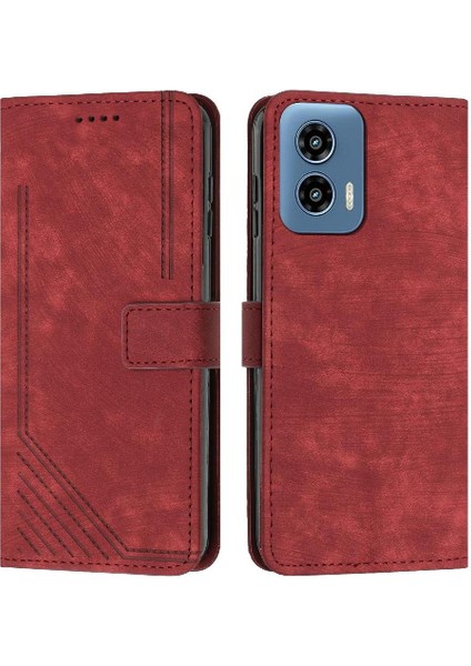 Motorola Moto G34 5g Darbeye Kapak Kapak Yan Toka Pu Tam (Yurt Dışından)