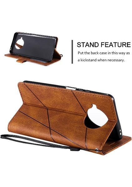 Xiaomi 10T Lite Için Pu Deri Cüzdan Çevir Folio Darbeye Kart (Yurt Dışından) modelleri