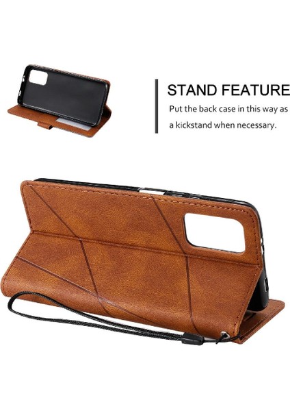 Xiaomi Redmi 9t Manyetik Pu Deri Kart Tutucu Kickstand Cüzdan (Yurt Dışından)