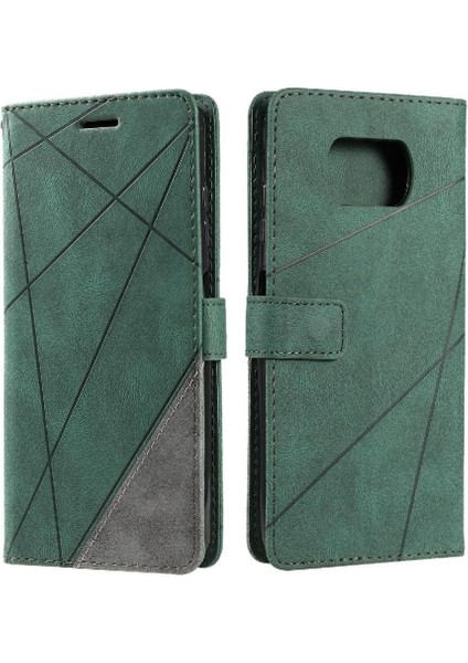 Xiaomi Poco X3 Nfc Kart Tutucu Kickstand Darbeye Pu Deri (Yurt Dışından)