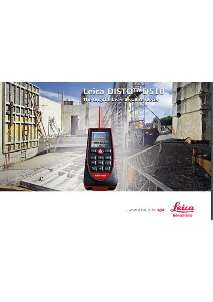 DISTO™D510 Bluetooth Lazer Metre 200 mt