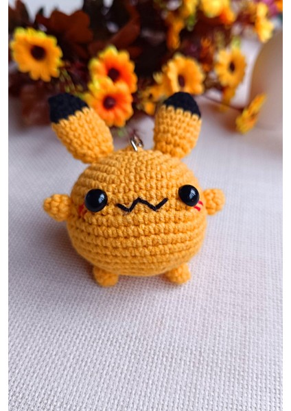 Pikachu Çanta Aksesuarı ve Anahtarlık El Örgüsü modelleri