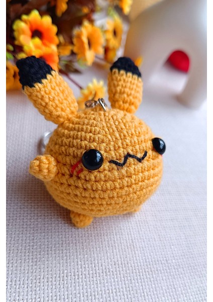 Pikachu Çanta Aksesuarı ve Anahtarlık El Örgüsü fırsatları