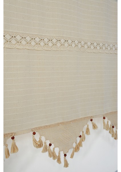 Pamuk Buldan Perdesi Ince Dantel Geçiş Yıkanmış Yumuşatılmış Kumaş Otantik Bodrum Perdesi Sezon modelleri