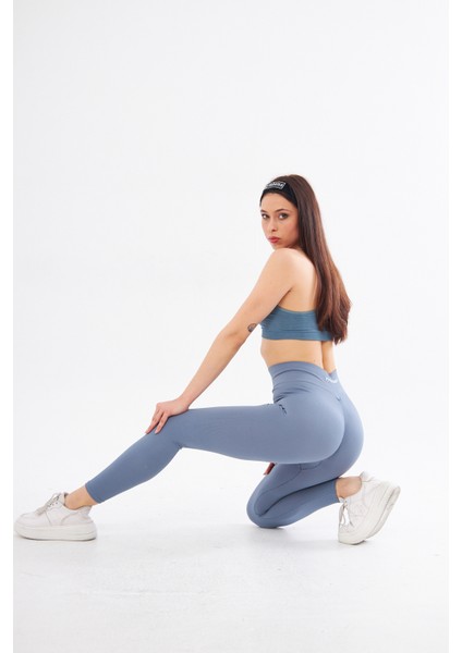 Kalçası Büzgülü Premium Fitilli Ekstra Push Up Yüksek Bel Esnek Ve Toparlayıcı Spor Tayt indirimleri