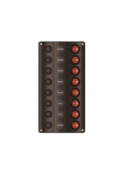 Switch Panel 8’li 120X235MM Otomatik Sigortalı