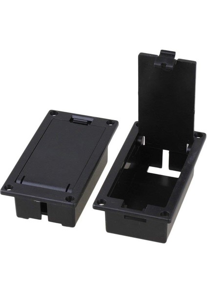 Guitar Bass 9V Pil Tutucu Bölmesi Kapak Kılıfı Siyah 10'lu Set (Yurt Dışından)