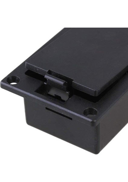 Guitar Bass 9V Pil Tutucu Bölmesi Kapak Kılıfı Siyah 10'lu Set (Yurt Dışından)