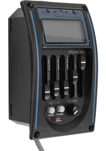 5 Bant Akustik Gitar Alıcısı Eq Preamp LCD Tuner Ekolayzır, Mikrofonlu Lc-5 (Yurt Dışından)