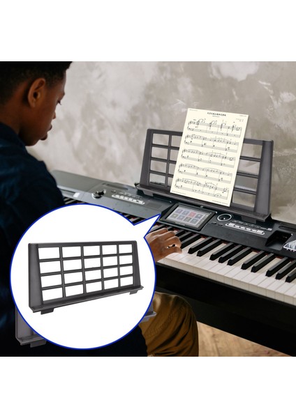 Klavye Müzik Puanı Stand Sayfası Müzik Aleti Parçaları Taşınabilir Dayanıklı Tutucu Uygun (Yurt Dışından) modelleri