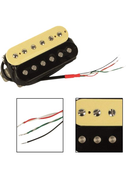 Elektro Gitar Humbucker Manyetikler Boyun Alnico V Pikap (+ Siyah) (Yurt Dışından)