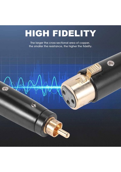 Xlr - Rca Adaptörü Rca Erkek - Xlr Erkek Dişi Adaptör Xlr - Rca Dişi Erkek Fiş Adaptörü, Stereo Mikrofon Kablosu Için (Yurt Dışından)