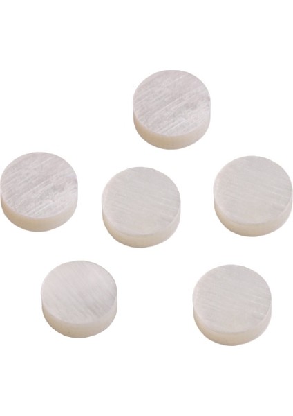 Beyaz Sedef Kabuk Nokta Fret Kakma Yapıcı 6mm Gitar Klavyesi Için (20'li Paket) (Yurt Dışından)