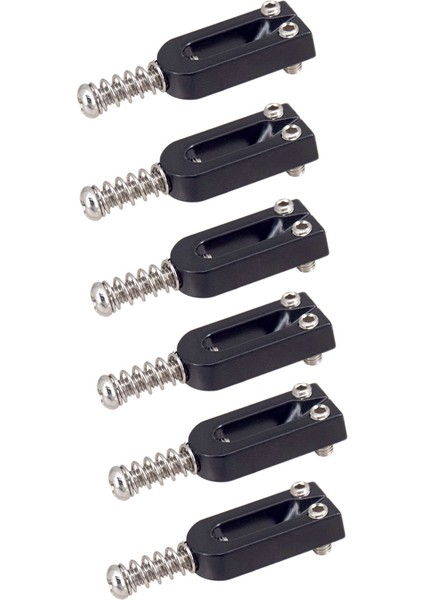 6 Adet Metal U-Şekilli Gitar Köprüsü Eyer Topu Makaralı Dize Tremolo Köprü Kuyruk Parçası Eyer Elektro Gitar Için, Siyah (Yurt Dışından)