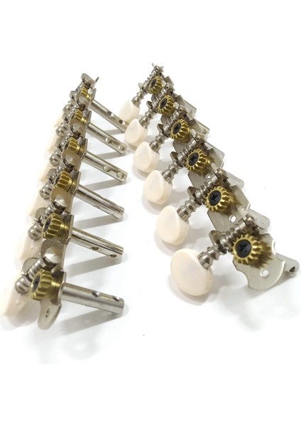 12 Strings Akustik Gitar Akort Mandalları Krom Kaplama Makine Kafaları 6l 6r Akustik Gitar Aletleri Aksesuar Parçası (Yurt Dışından)