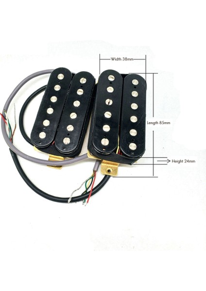 Elektro Gitar Ayarlanabilir Manyetikler Stsq Dört Çekirdekli Tel Çift Bobin 5052 Manyetikler Gitar Aksesuarları (Yurt Dışından)