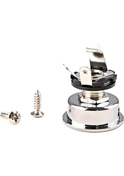 6.35MM 1/4 Inç Gitar Jakı Stereo Çıkış Soketi Elektro Gitar Parçaları Için (Yurt Dışından)