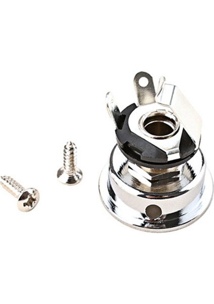 6.35MM 1/4 Inç Gitar Jakı Stereo Çıkış Soketi Elektro Gitar Parçaları Için (Yurt Dışından)