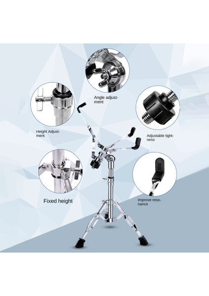 Trampet Standı, Konser Trampet Standları Ayarlanabilir Trampet Standı 8 Inç-14 Inç Davullar Için Çift Destekli, Çelik Dil Davul (Yurt Dışından)
