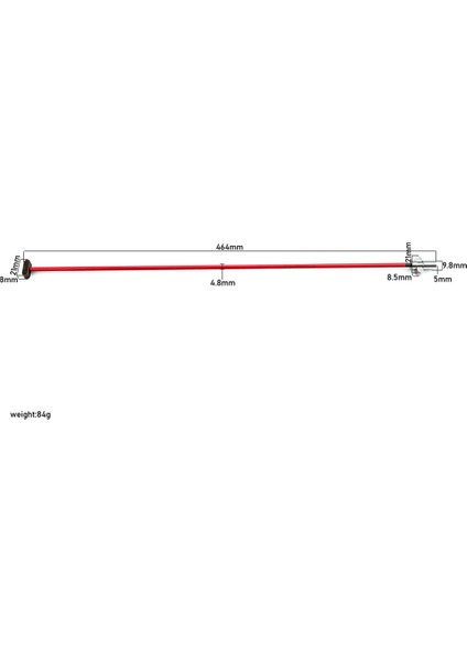 Ayar Iki Yollu Tip Çelik Kafes Çubuk, Elektro Gitar Parçaları Için 460MM (Yurt Dışından)