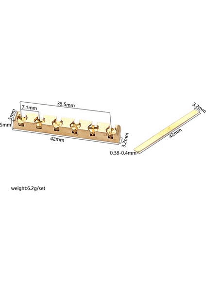 St Lp Elektro Gitar Parçaları Için 42MM Pirinç Gitar Somunu Yüksekliği Ayarlanabilir (Yurt Dışından)