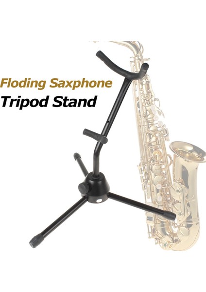 Pratik Katlanır Saksafon Tripod Zemin Standı Tutucu Alto Sax Raf Aksesuarları (Yurt Dışından)