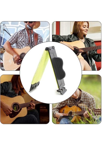 Adet Gitar Teli Temizleyici, Gitar/bas/mandolin/ukulele Için Dize ve Klavyeyi Temizlemek Için Kullanılır (Yurt Dışından)