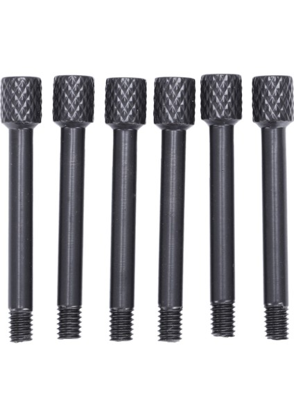 6 Adet Pirinç Elektro Gitar Tremolo Köprü Eyer Kelepçe Kilit Dize Vida/dize Vida/gerekmez Ekleme Bloğu Siyah (Yurt Dışından)