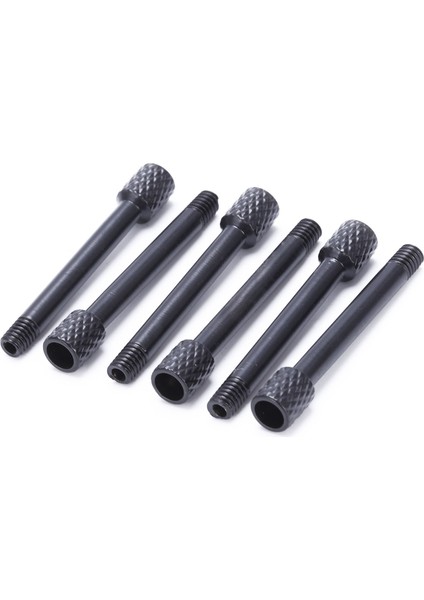 6 Adet Pirinç Elektro Gitar Tremolo Köprü Eyer Kelepçe Kilit Dize Vida/dize Vida/gerekmez Ekleme Bloğu Siyah (Yurt Dışından)