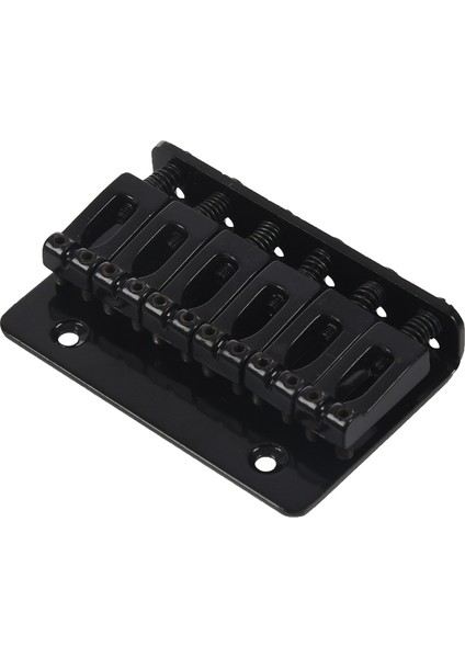 Strat Gitar Için Siyah 6 Telli Sabit Sert Kuyruk Gitar Köprüsü (Yurt Dışından)