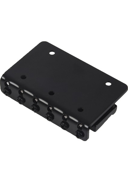 Strat Gitar Için Siyah 6 Telli Sabit Sert Kuyruk Gitar Köprüsü (Yurt Dışından)