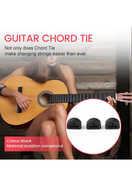 Gitar Teli Üç Köşeli Akor Kravat Aslında Akustik Gitar Aksesuarları Için Müzik Tonunu Geliştirebilir (Yurt Dışından) fırsatları