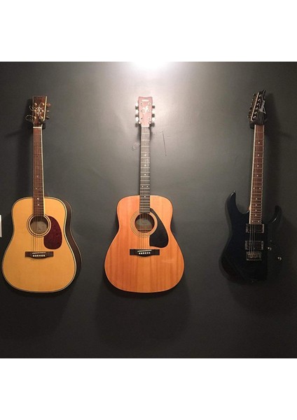 Paket Siyah Gitar Askı Kancası Tutucu Duvara Montaj Ekranı Vidalarla Çoğu Gitara Uyar (Yurt Dışından)