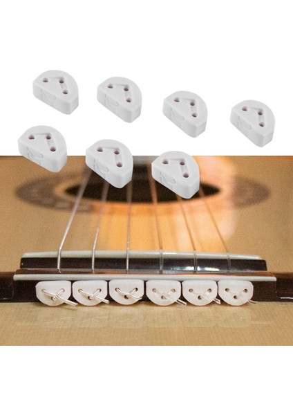 Gitar Teli Üçgen Akor Kravat Yaylı Çalgılar Için Akustik Gitar Parçaları Aksesuarları (Yurt Dışından)