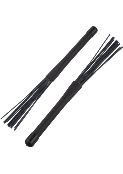 1 Çift Caz Davul Fırçası Geri Çekilebilir Davul Çubukları 32 cm Siyah (Yurt Dışından)