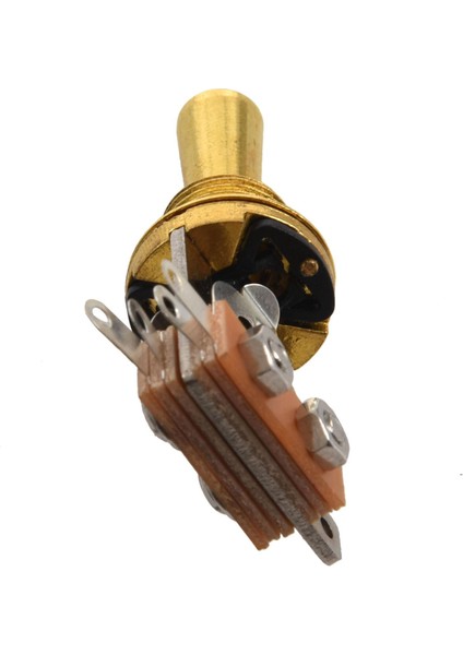 Altın Elektro Gitar 3 Yollu Geçiş Anahtarı Pikap Seçici Anahtarı Pirinç Ucu Topuzu ile (Yurt Dışından)