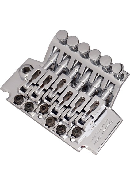 Krom Elektro Gitar Tremolo Köprü Çift Kilitleme Sistemi / 2 Çiviler Arasında 78MM Eyer Üzerinden Teller / Merkezler (Yurt Dışından)