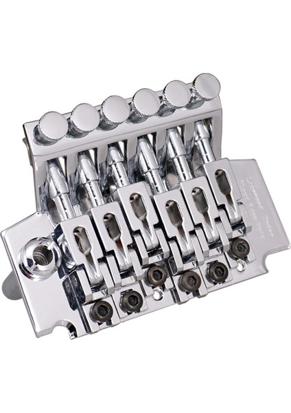 Krom Elektro Gitar Tremolo Köprü Çift Kilitleme Sistemi / 2 Çiviler Arasında 78MM Eyer Üzerinden Teller / Merkezler (Yurt Dışından)