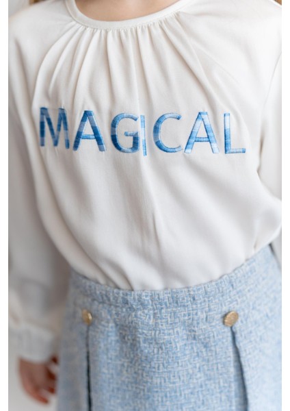 Kız Çocuk Nakış Detaylı Bluz modelleri